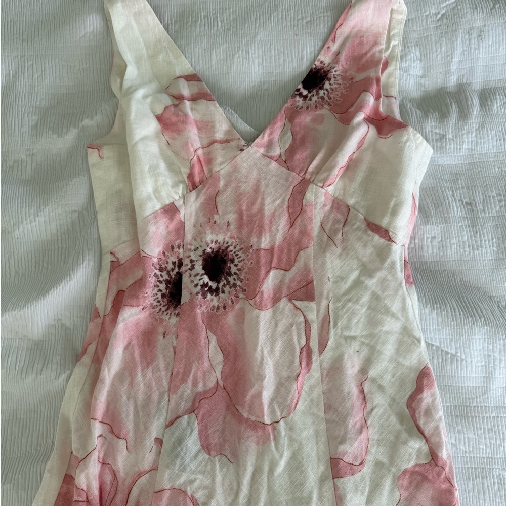 Paper Heart Floral Maxi Dress in Pink and White - Picture 7 of 8